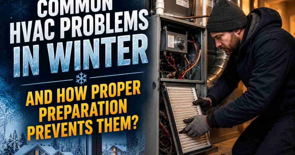 Common HVAC Problems in Winter and How Proper Preparation Prevents Them?