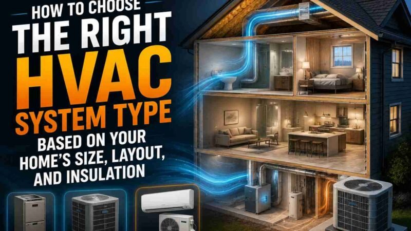 How to Choose the Right HVAC System Type Based on Your Home’s Size, Layout, and Insulation