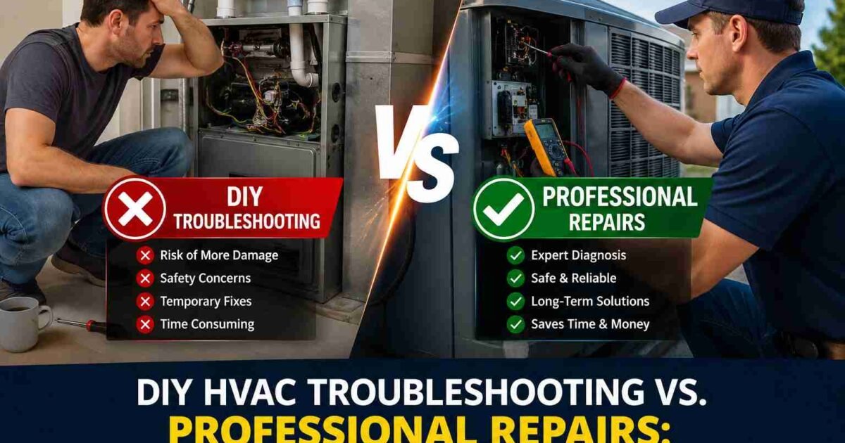 DIY HVAC Troubleshooting vs. Professional Repairs: Know the Difference