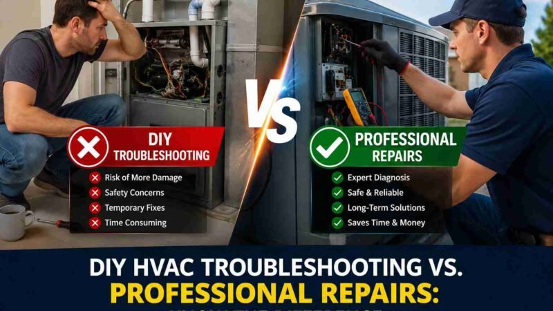 DIY HVAC Troubleshooting vs. Professional Repairs: Know the Difference