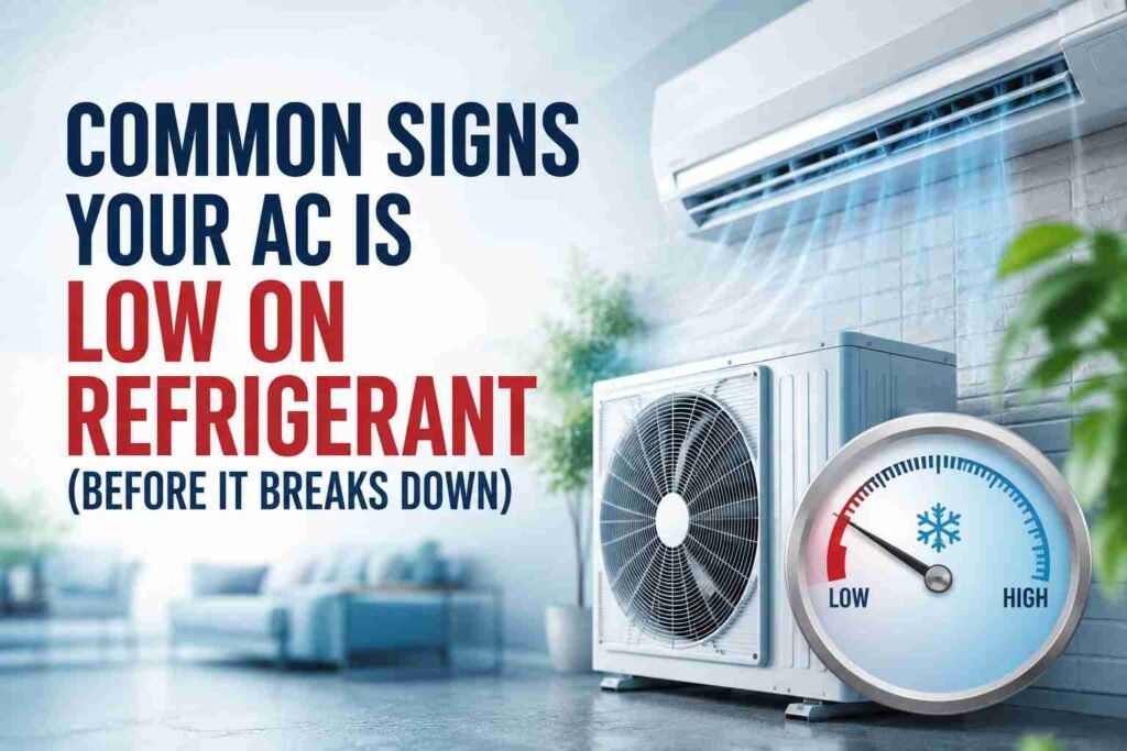 Common Signs Your AC Is Low on Refrigerant