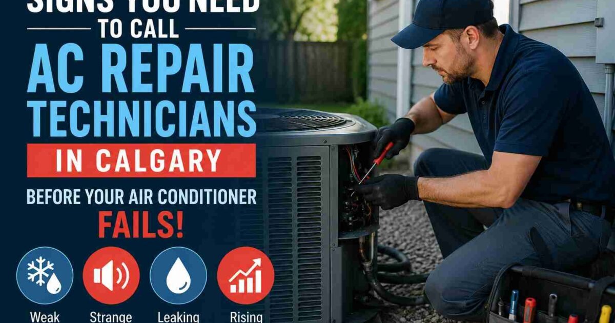 Signs You Need to Call AC Repair Technicians in Calgary Before Your Air Conditioner Fails