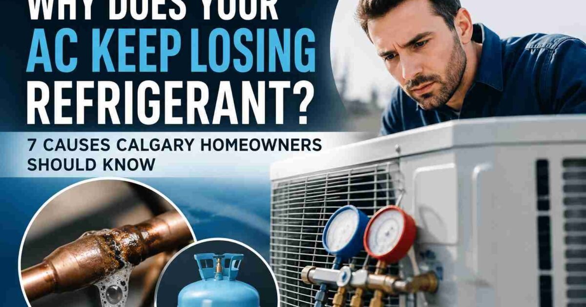 Why Does Your AC Keep Losing Refrigerant? 7 Causes Calgary Homeowners Should Know