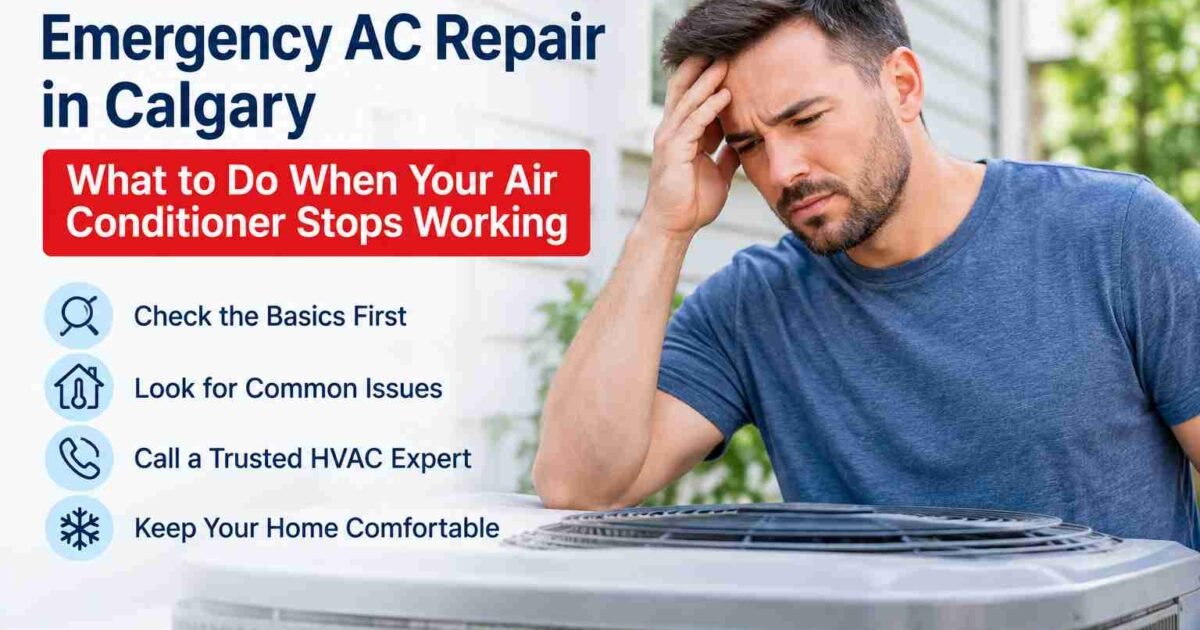 Emergency AC Repair in Calgary: What to Do When Your Air Conditioner Stops Working